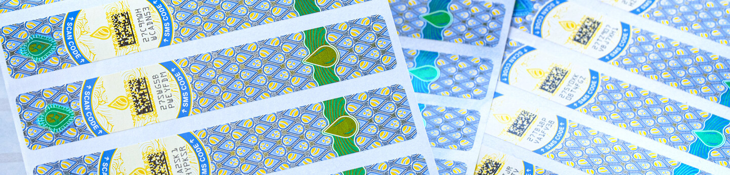 Opaline label based marking