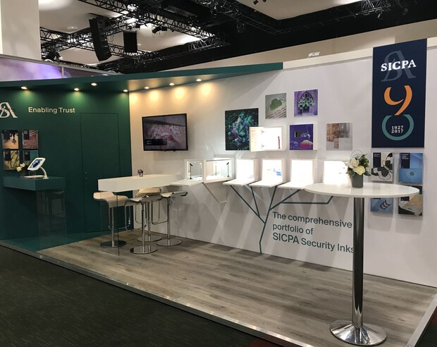 SICPA booth at Intergraf 2018