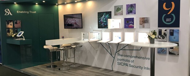 SICPA booth at Intergraf 2018