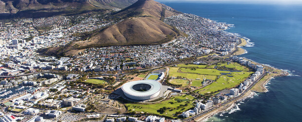 Aerial view of Cape Town